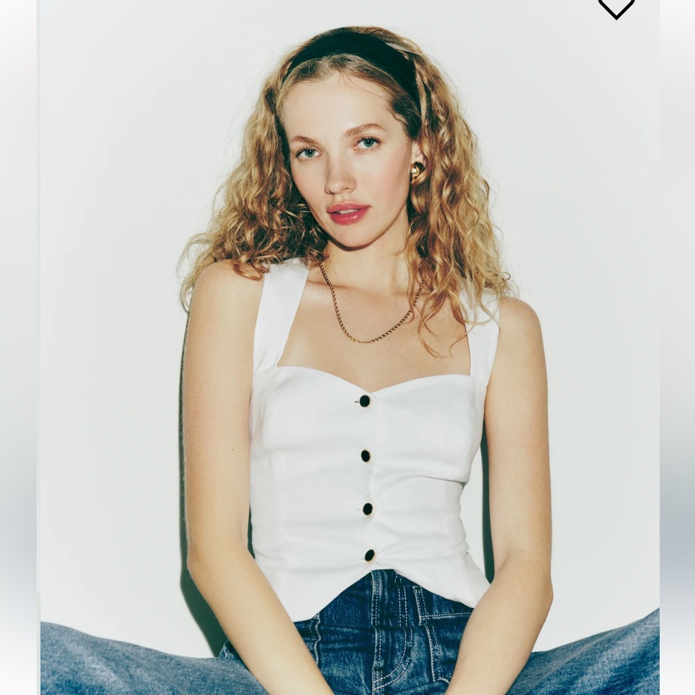 Reformation - Kimberly Linen Top - size 2
